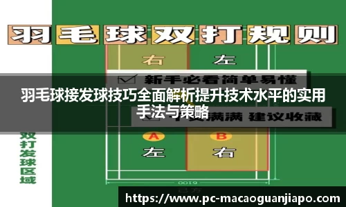 羽毛球接发球技巧全面解析提升技术水平的实用手法与策略